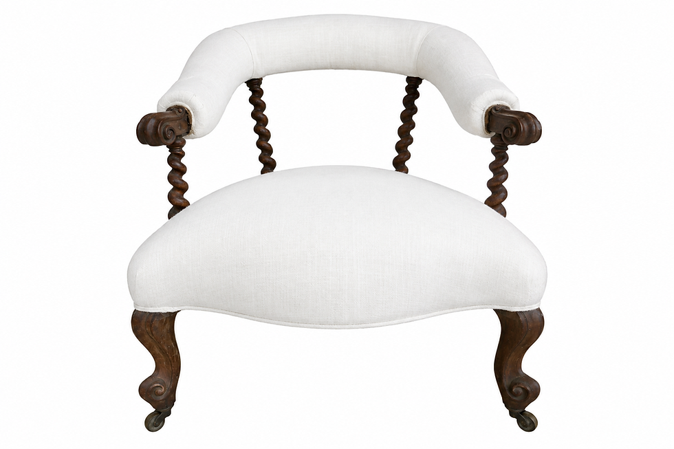 Thumbnail: Antique 19th Century Jacobean Barley Twist Chair