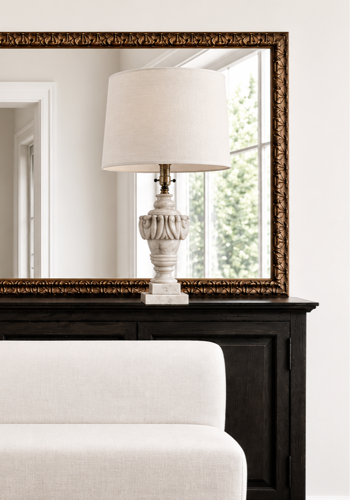 Vintage Alabaster Lamp