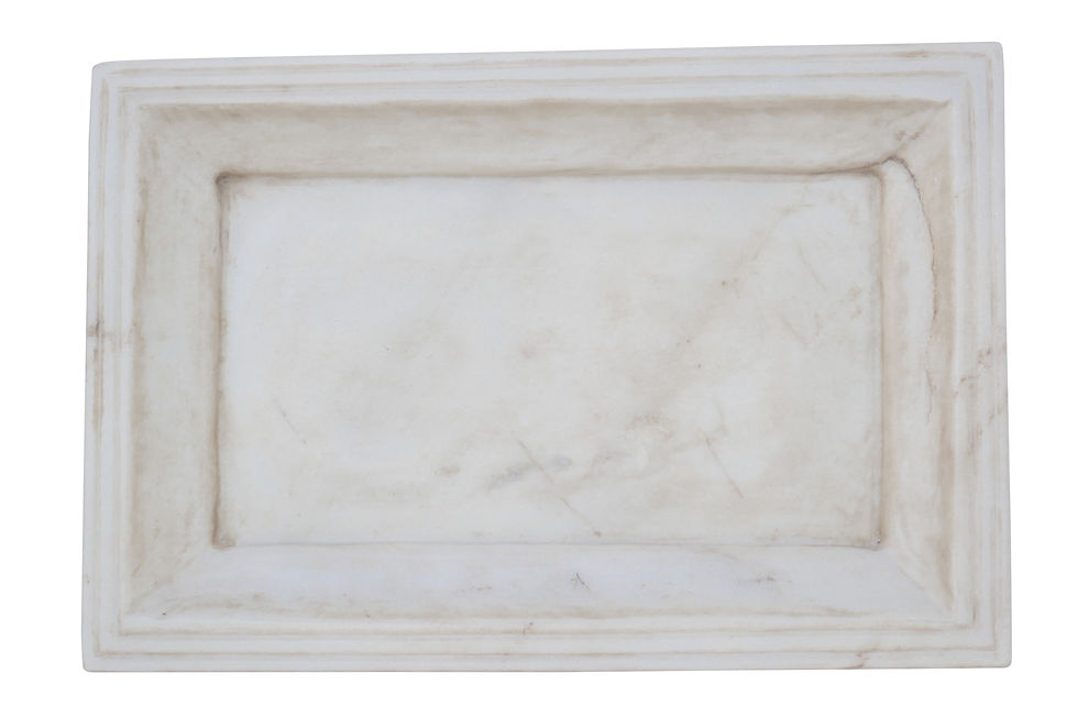 Thumbnail: Natural Vintage Marble Stone Catchall Tray