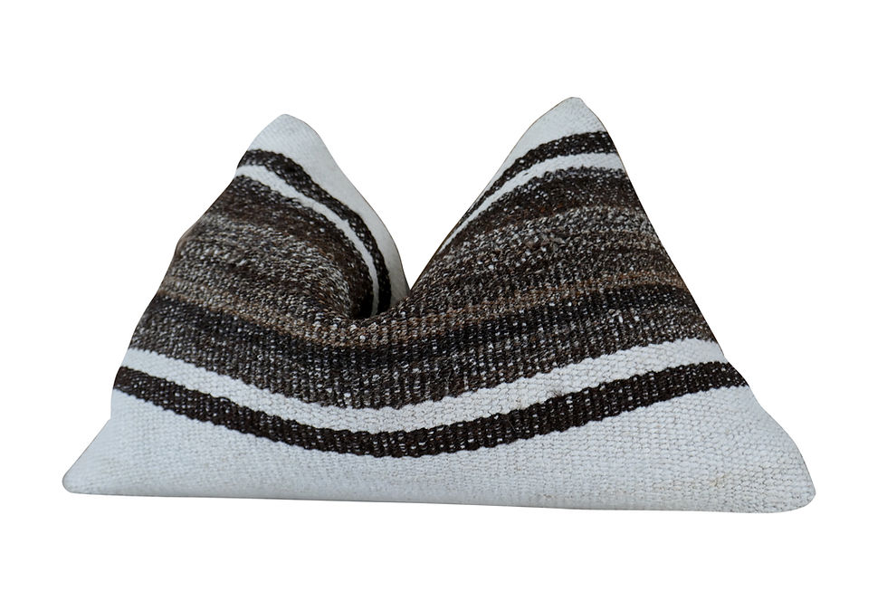 Thumbnail: Vintage Handwoven Kilim Wool Pillow