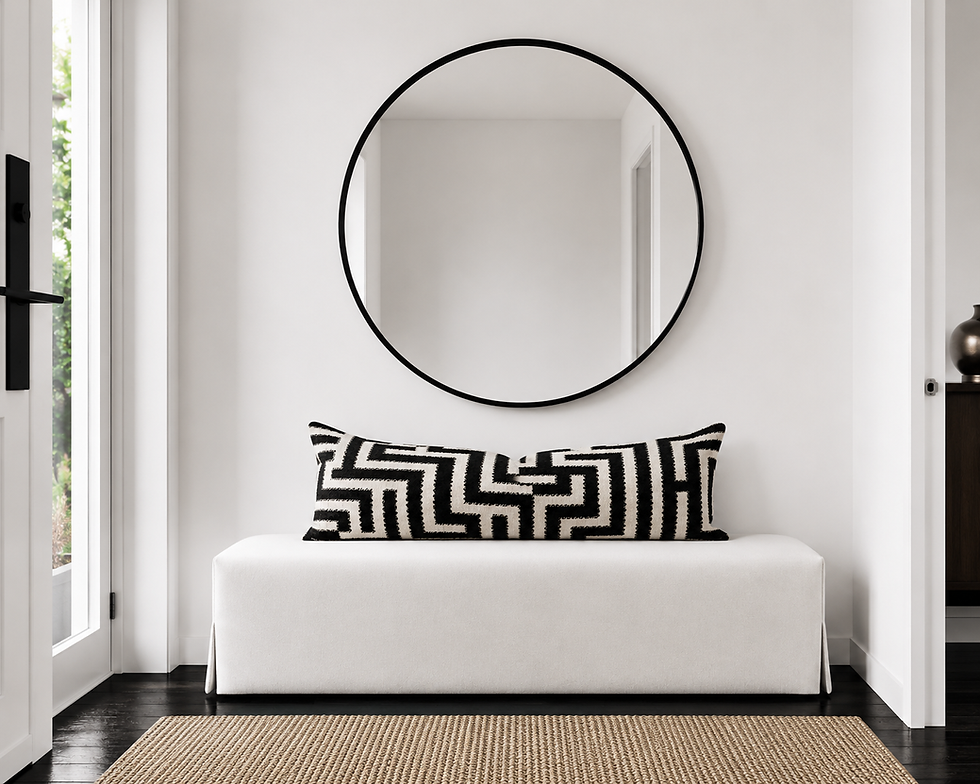 Thumbnail: Fragments Identity Long Black & White Jacquard Body Pillow