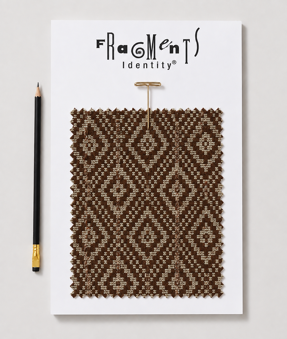 Thumbnail: Fragments Identity Woven Diamond Cocktail Ottoman
