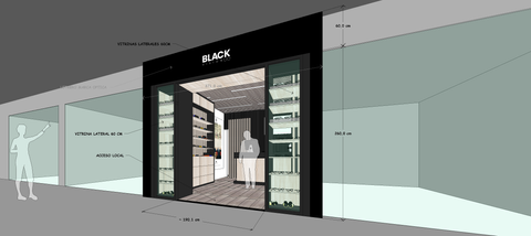 Proyecto Local comercial / Óptica Black Visión