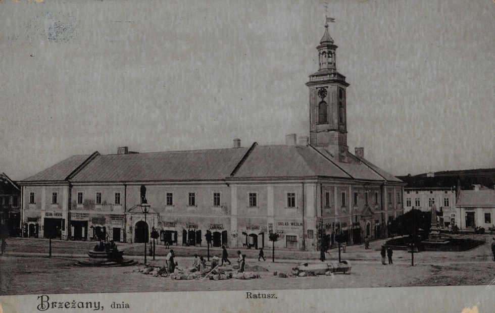 Brzeżany. Ratusz, 1915 r.