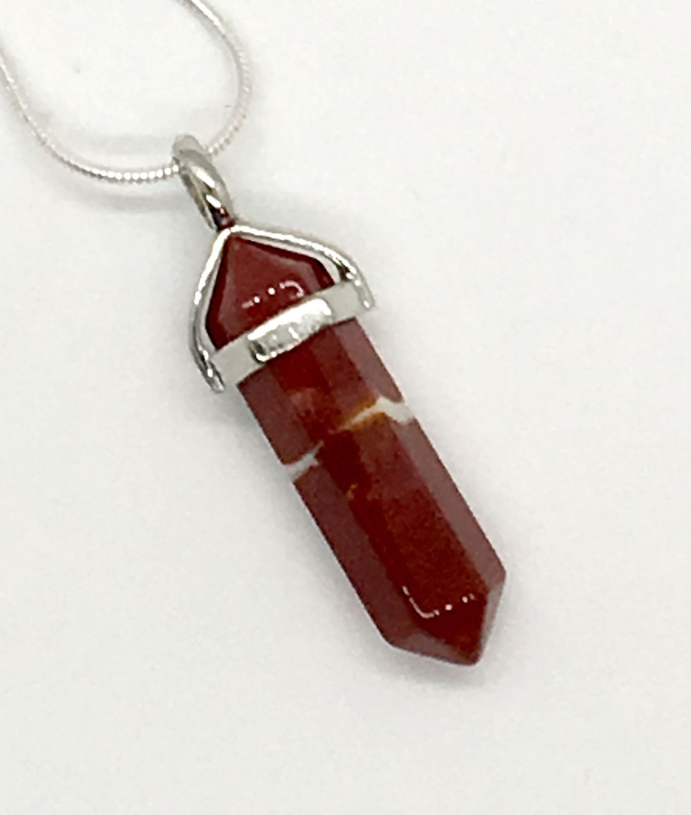 Red Jasper Double Terminated Necklace
