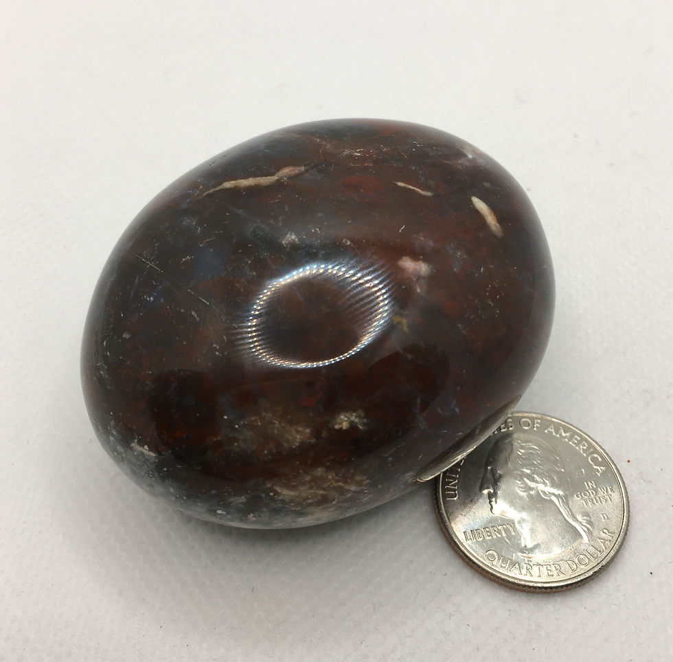 Violet Agate AKA Violet Flame Agate Palm Stone