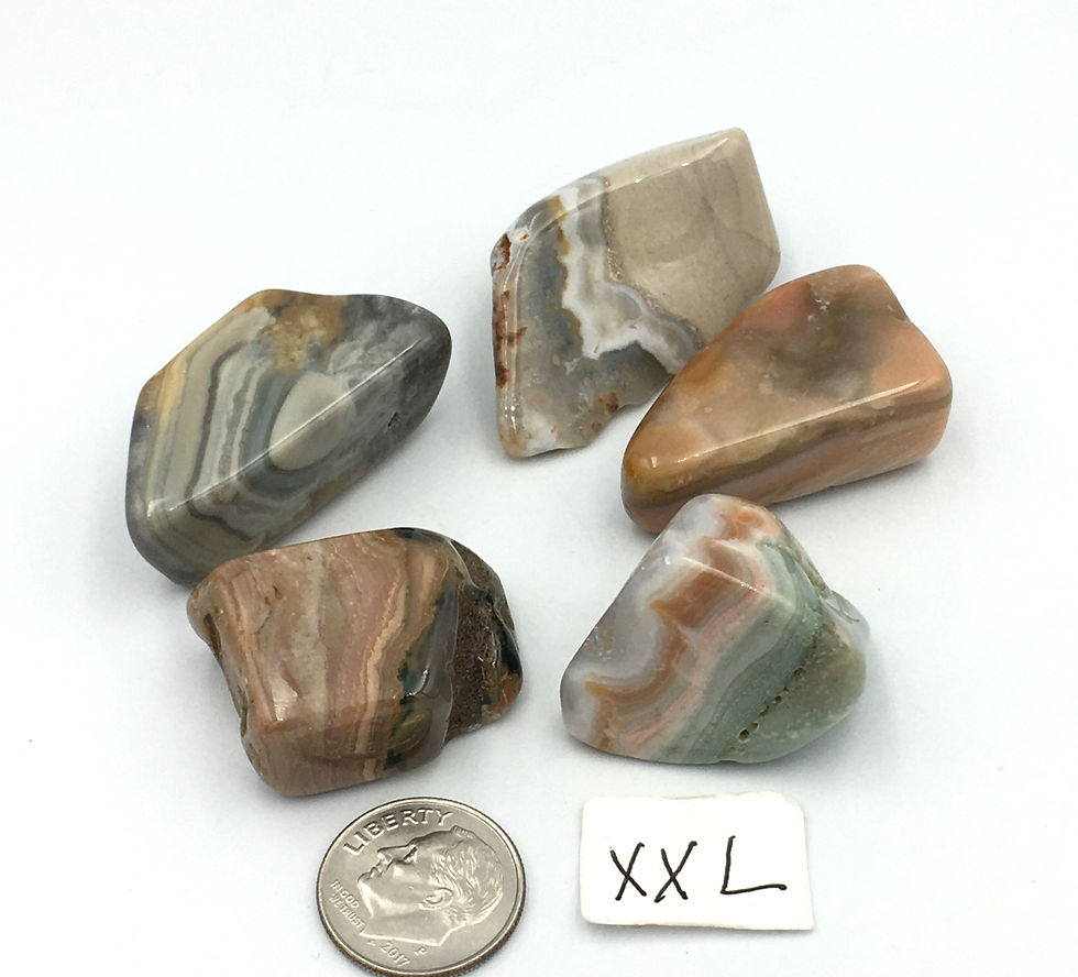 Thumbnail: Saturn Chalcedony Tumbled Stone
