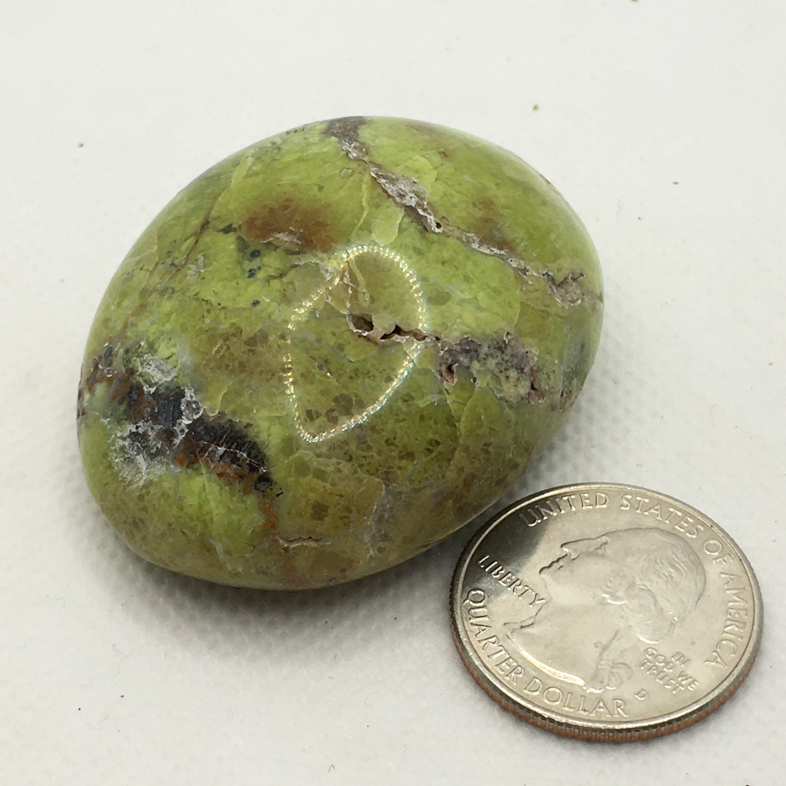 Apple Green Opal Palm Stone