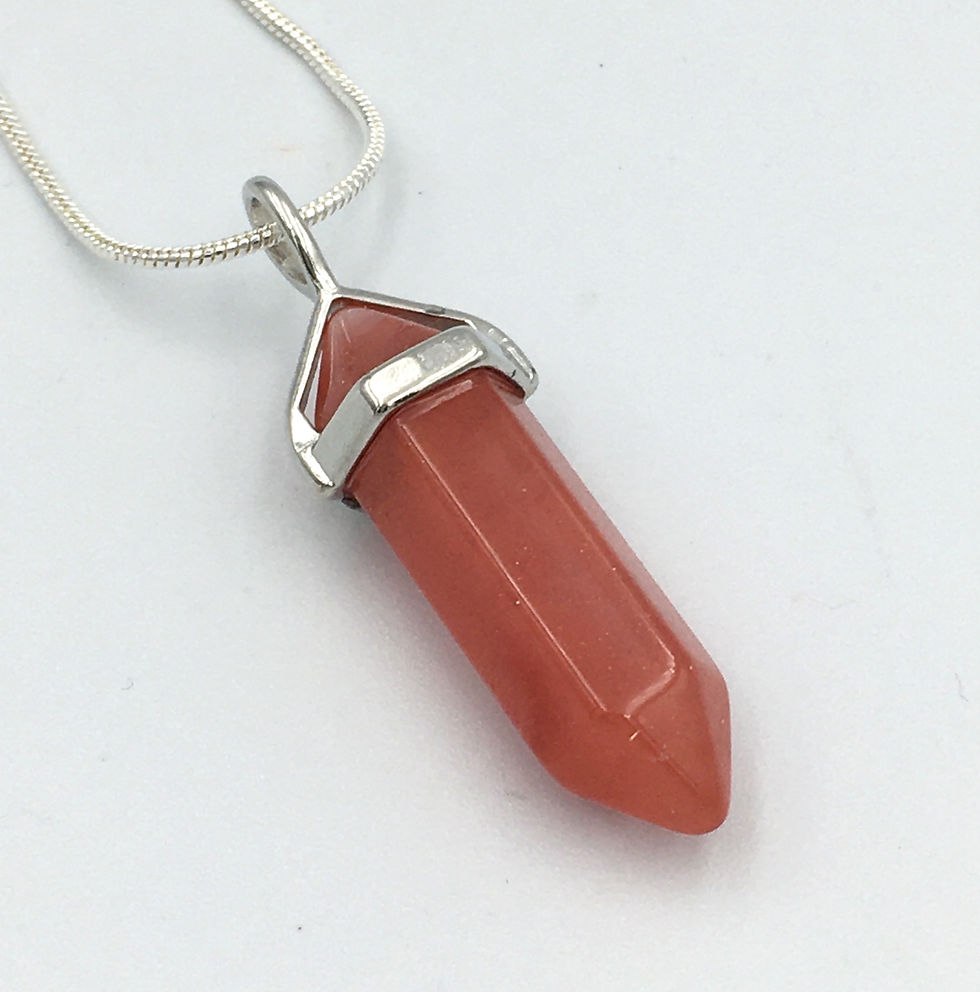 Cherry Quartz Double Terminated Necklace