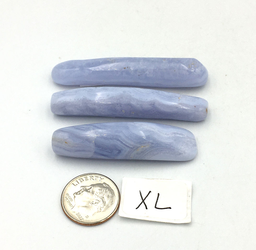 Thumbnail: Blue Lace Agate Polished Stick Like Shape