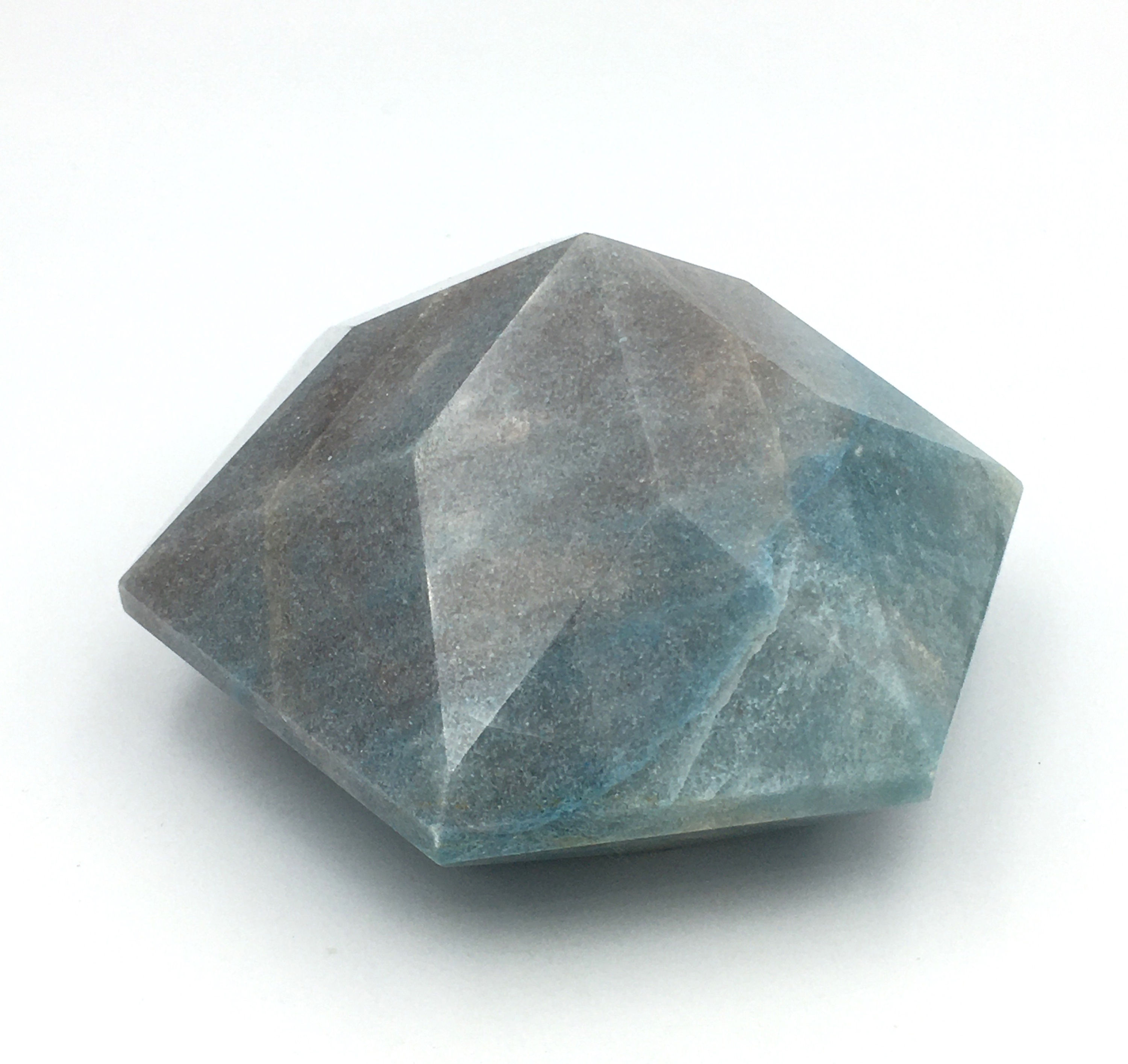 Trolleite Faceted Hexagon Shape with a Point