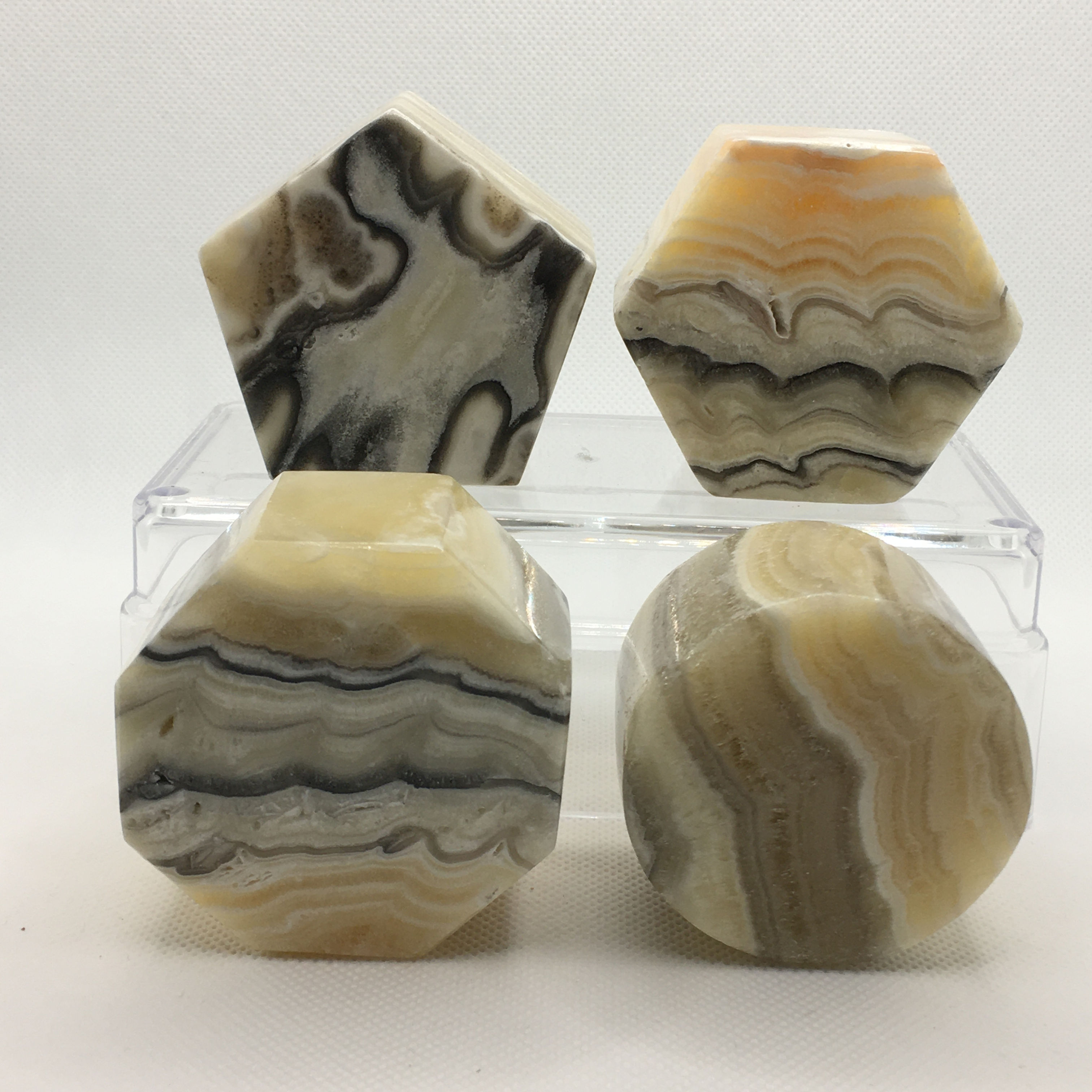 Zebra Calcite Polished Shapes