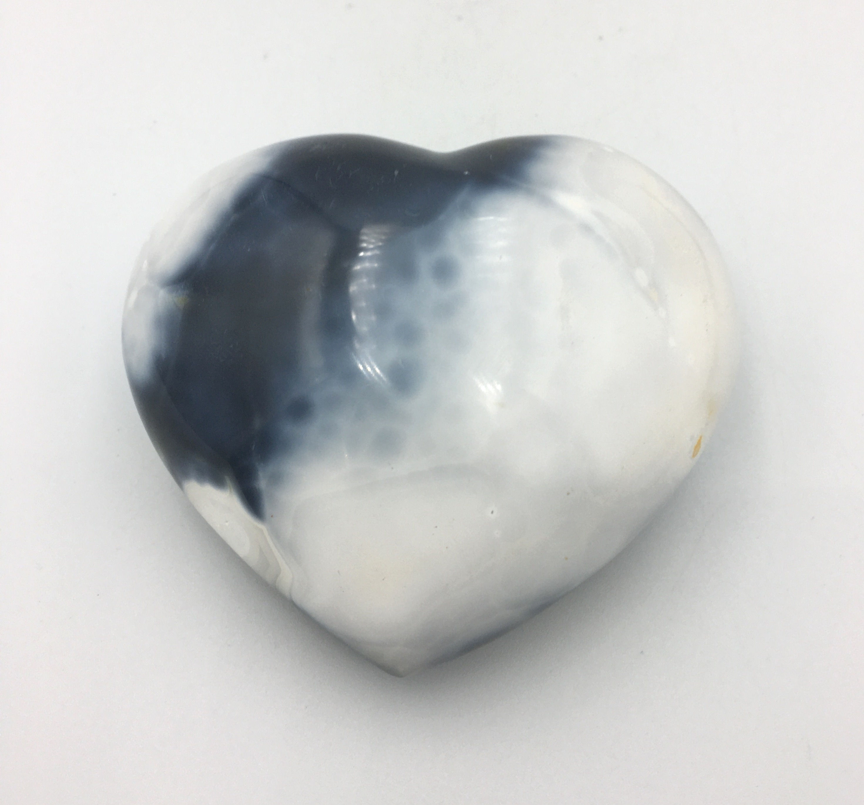 Orca Agate Heart