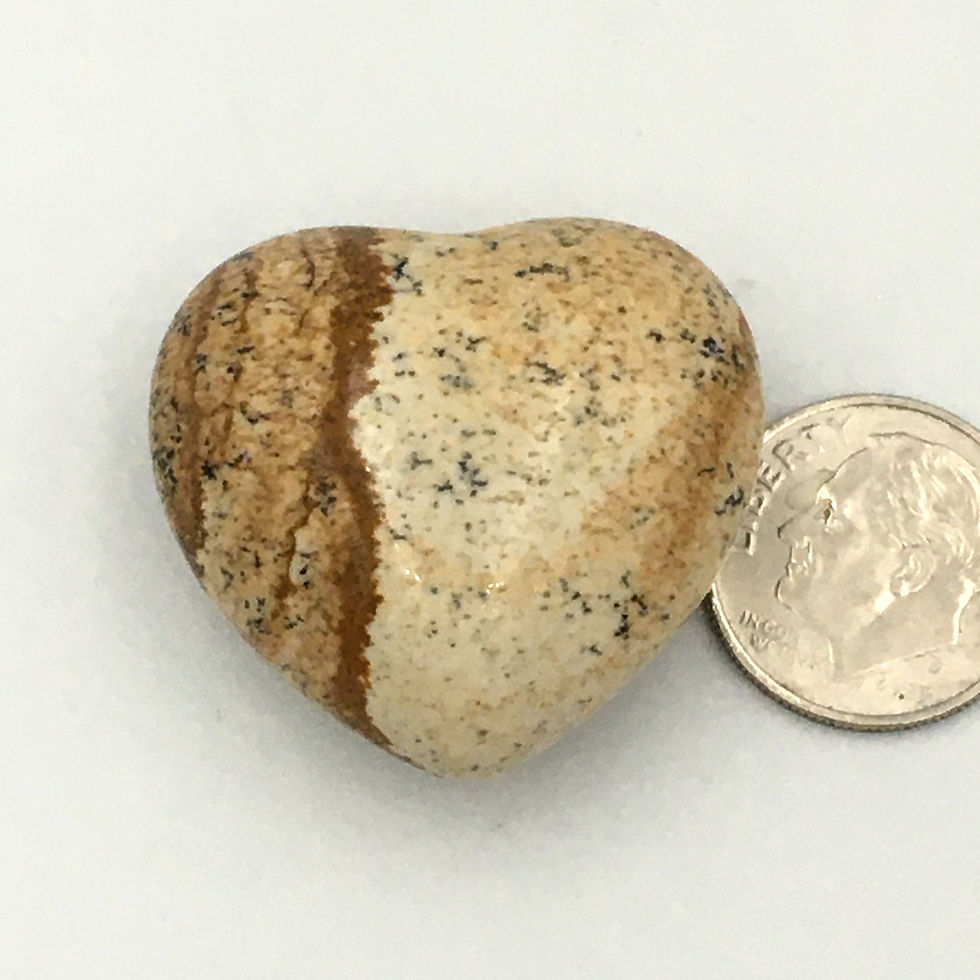 Thumbnail: Picture Jasper Mini "Puffy" Heart