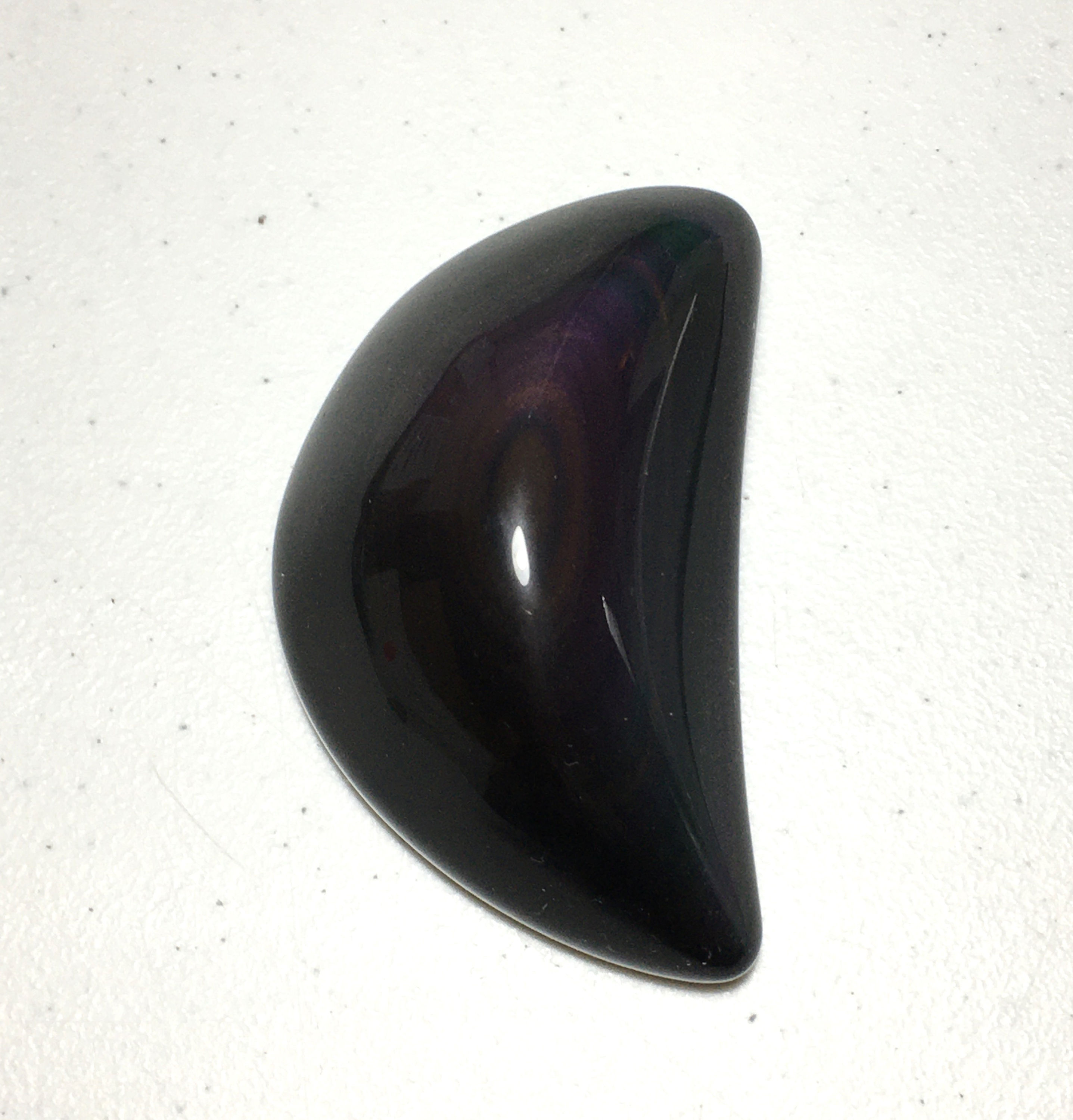 Rainbow Obsidian Moon Shaped