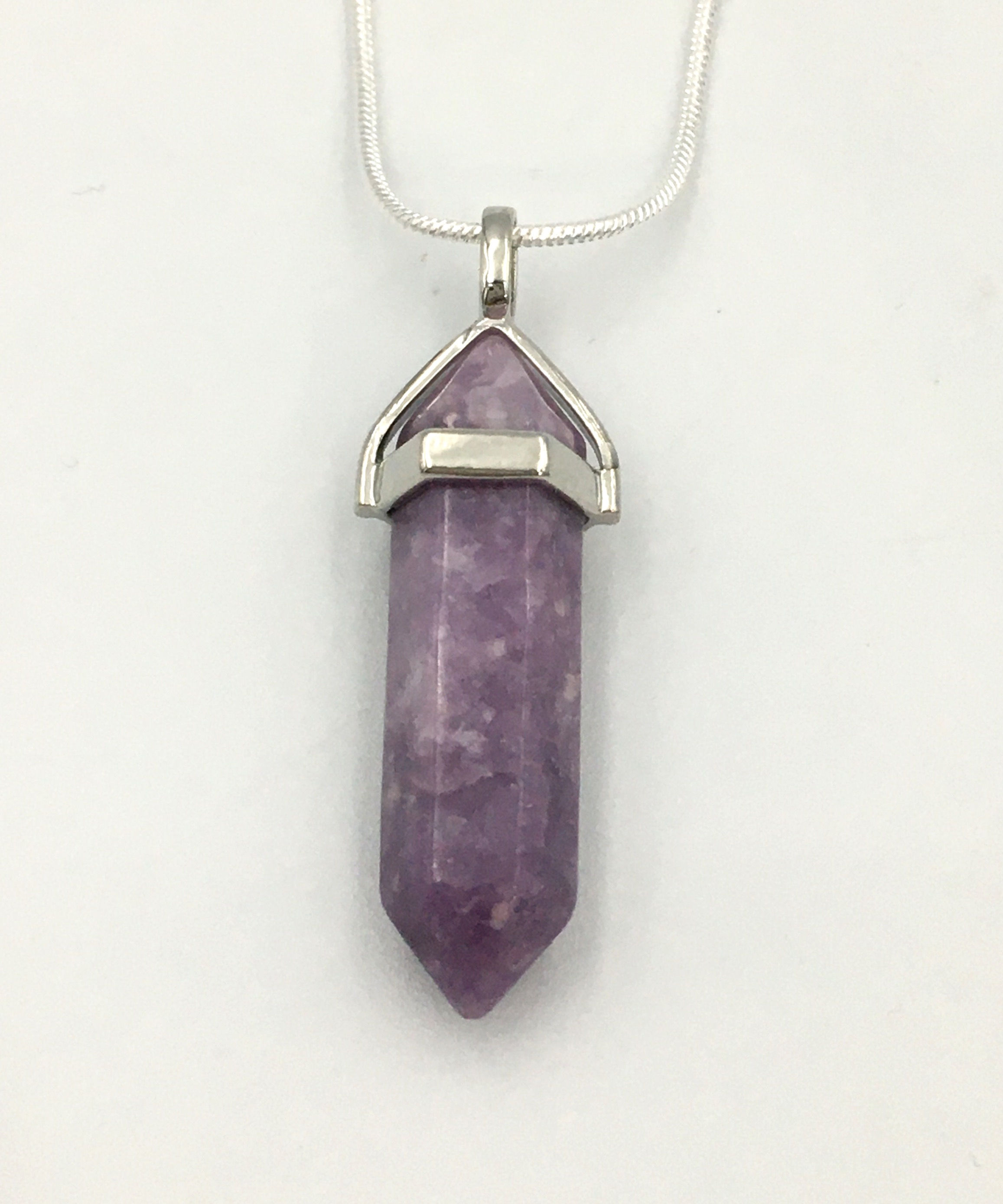 Lepidolite Double Terminated Necklace