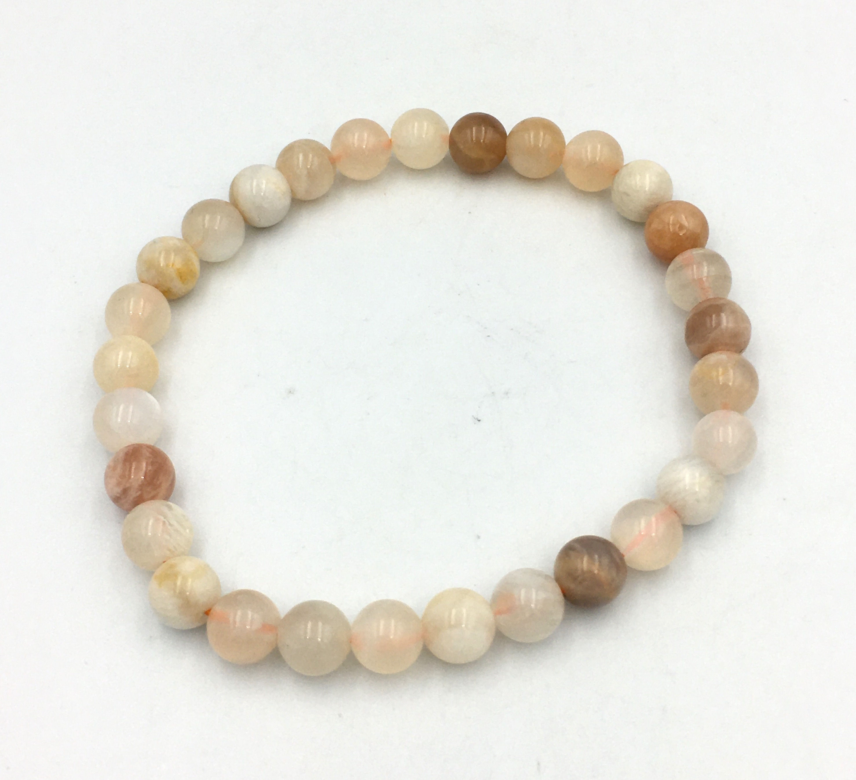 Moonstone Mix Bracelet with 6 mm Beads
