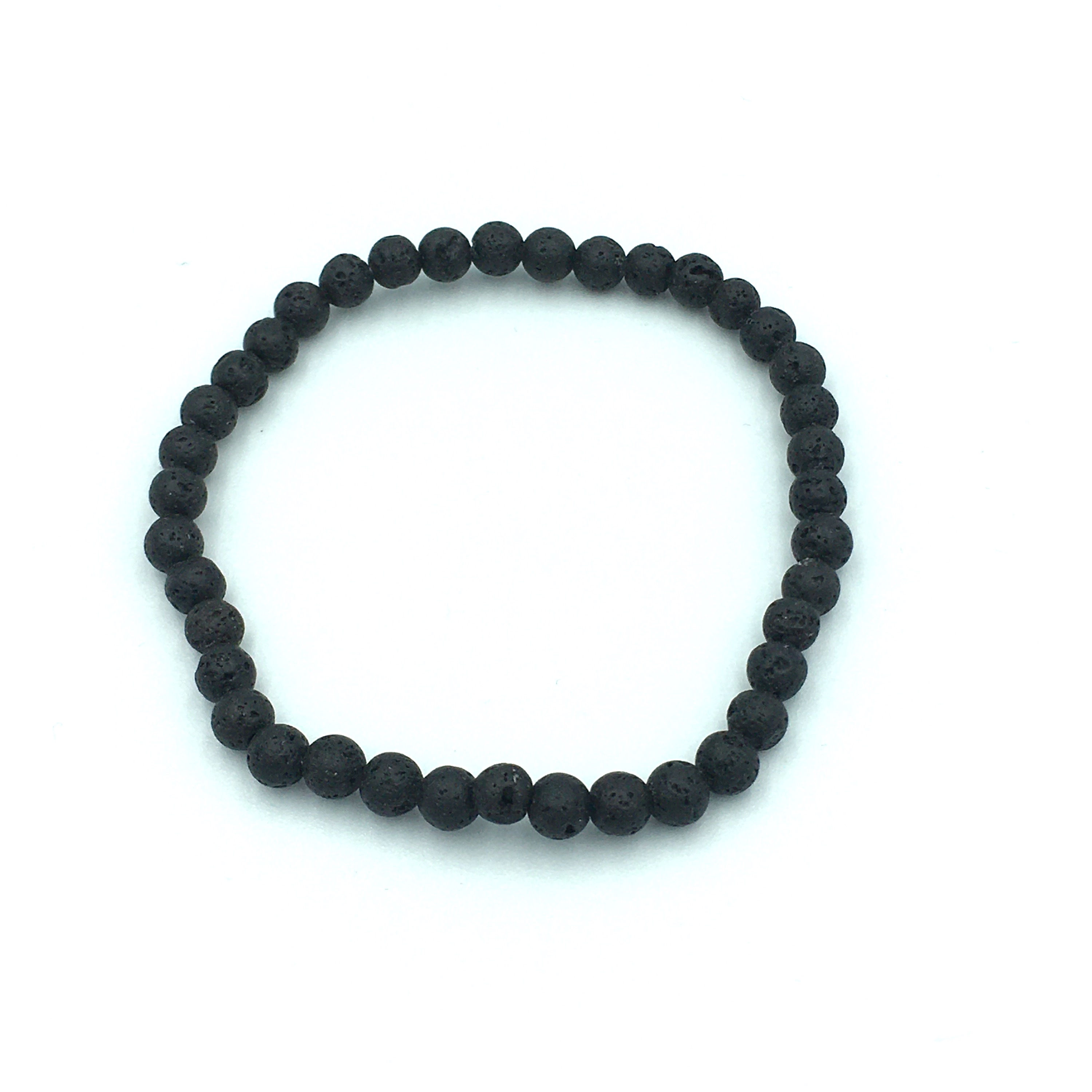 Lava Diffuser Bracelet with 4 mm beads