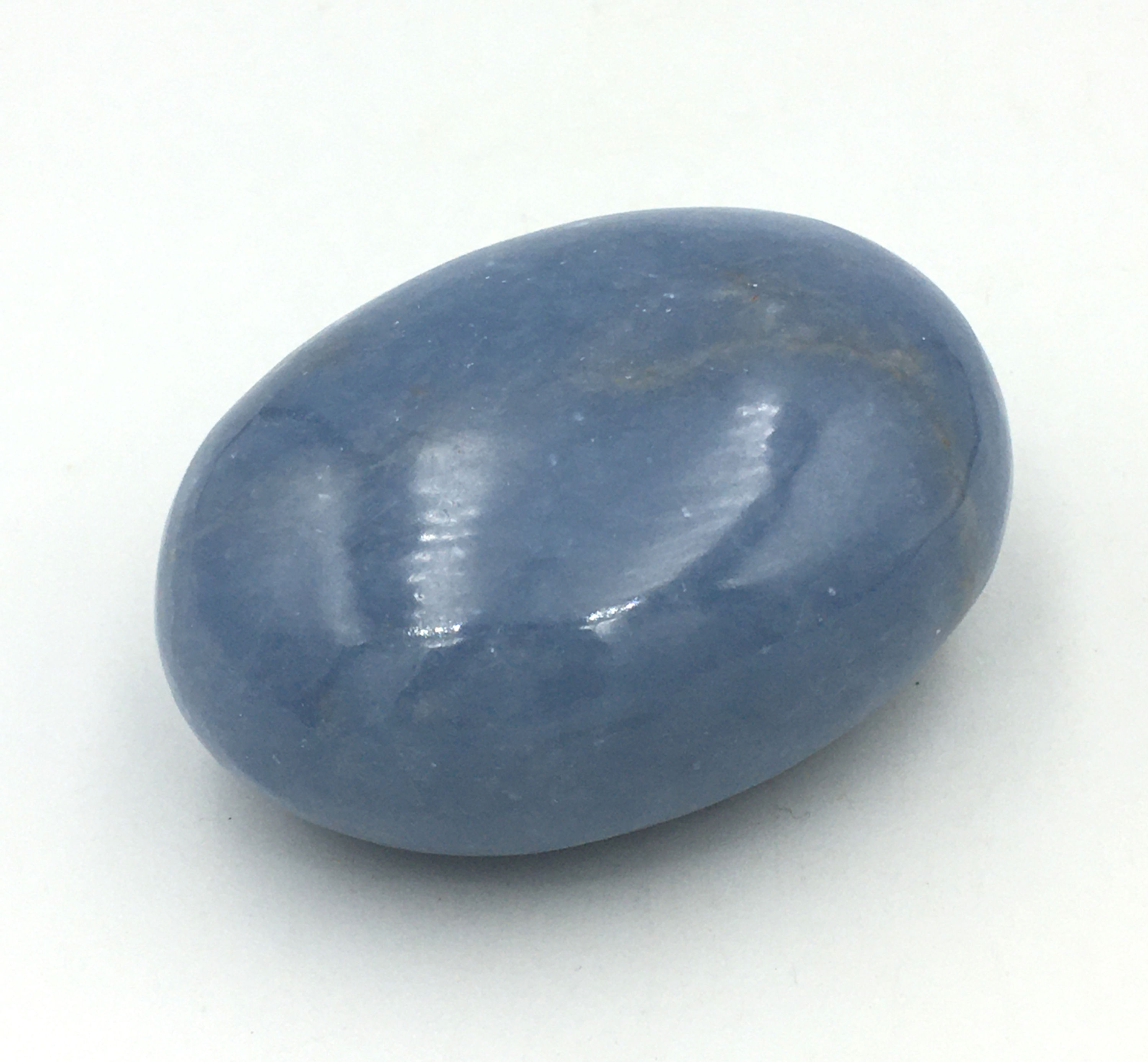 Angelite Palm Stone / Pebble