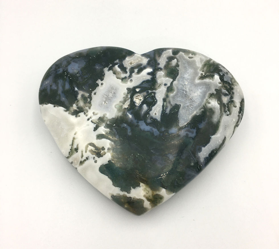 Moss Agate Heart