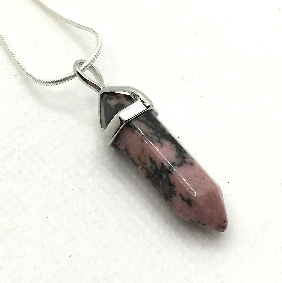 Rhodonite Double Terminated Necklace