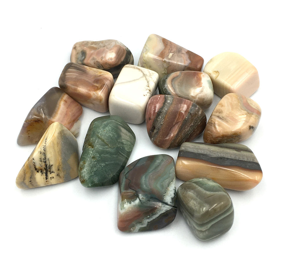 Saturn Chalcedony Tumbled Stone