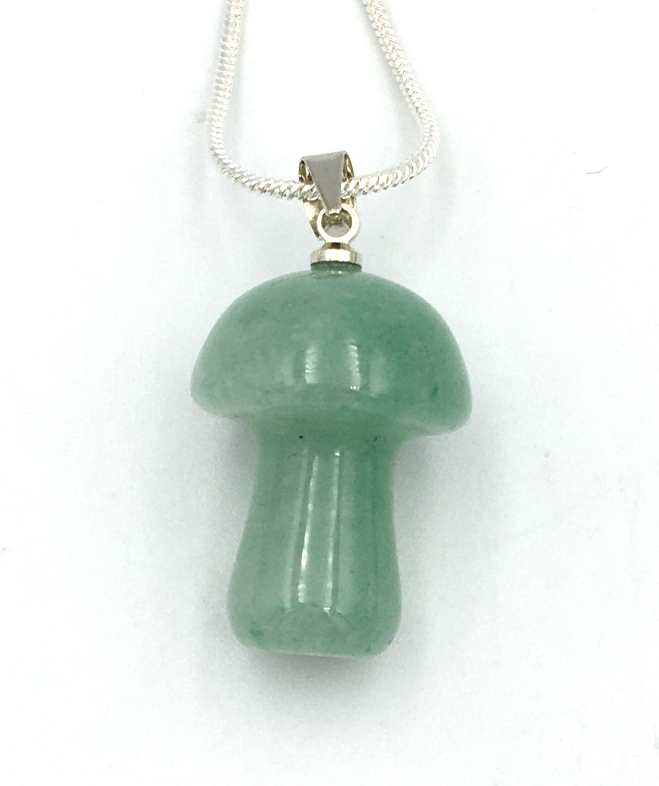 Green Aventurine Mushroom Shaped Necklace