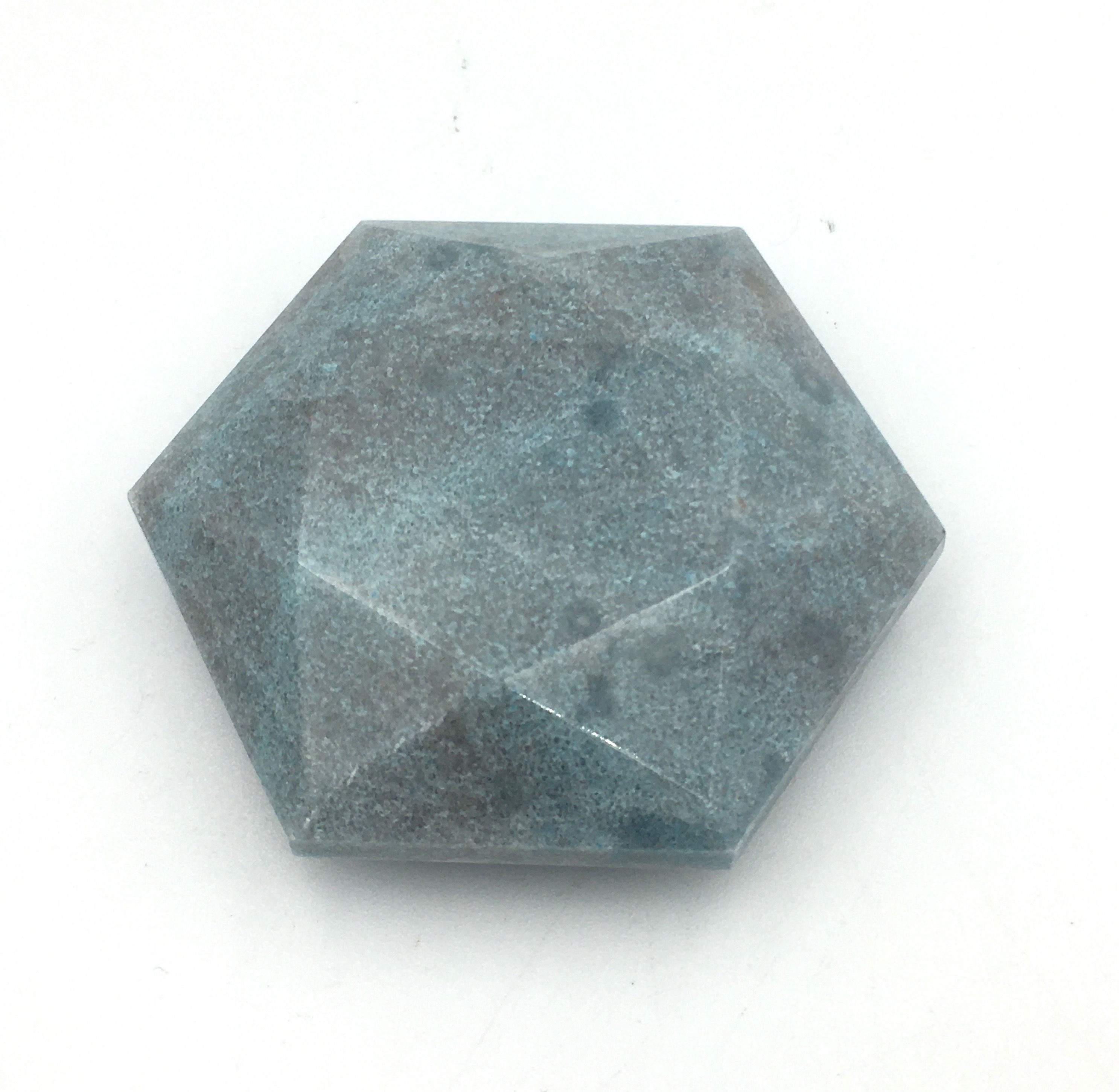 Trolleite Faceted Hexagon Shape