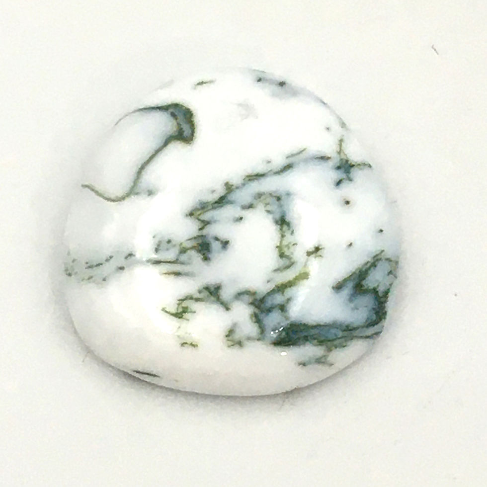 Green Tree Agate Cabachon