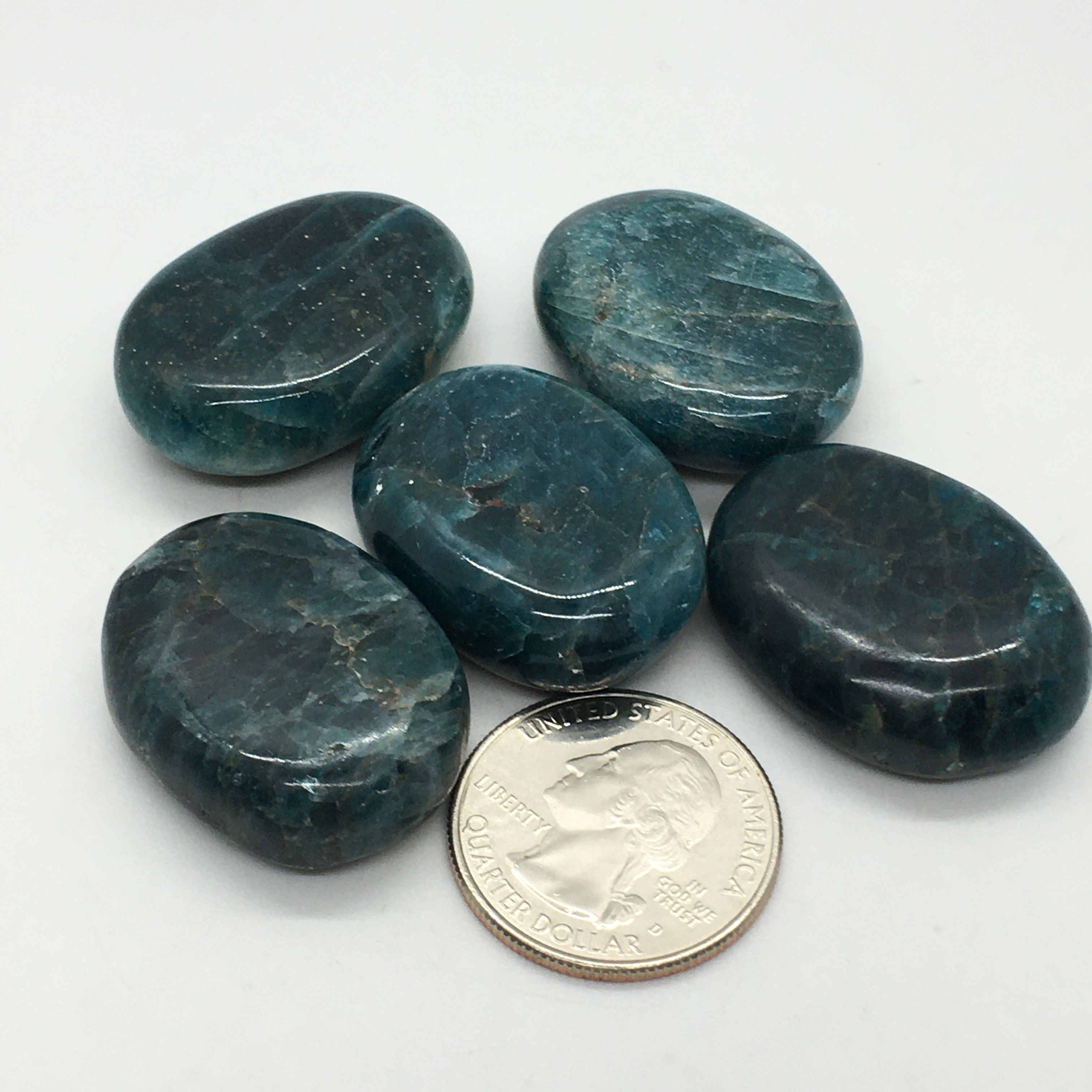 Blue Apatite "Mini" Smooth/Palm Stone