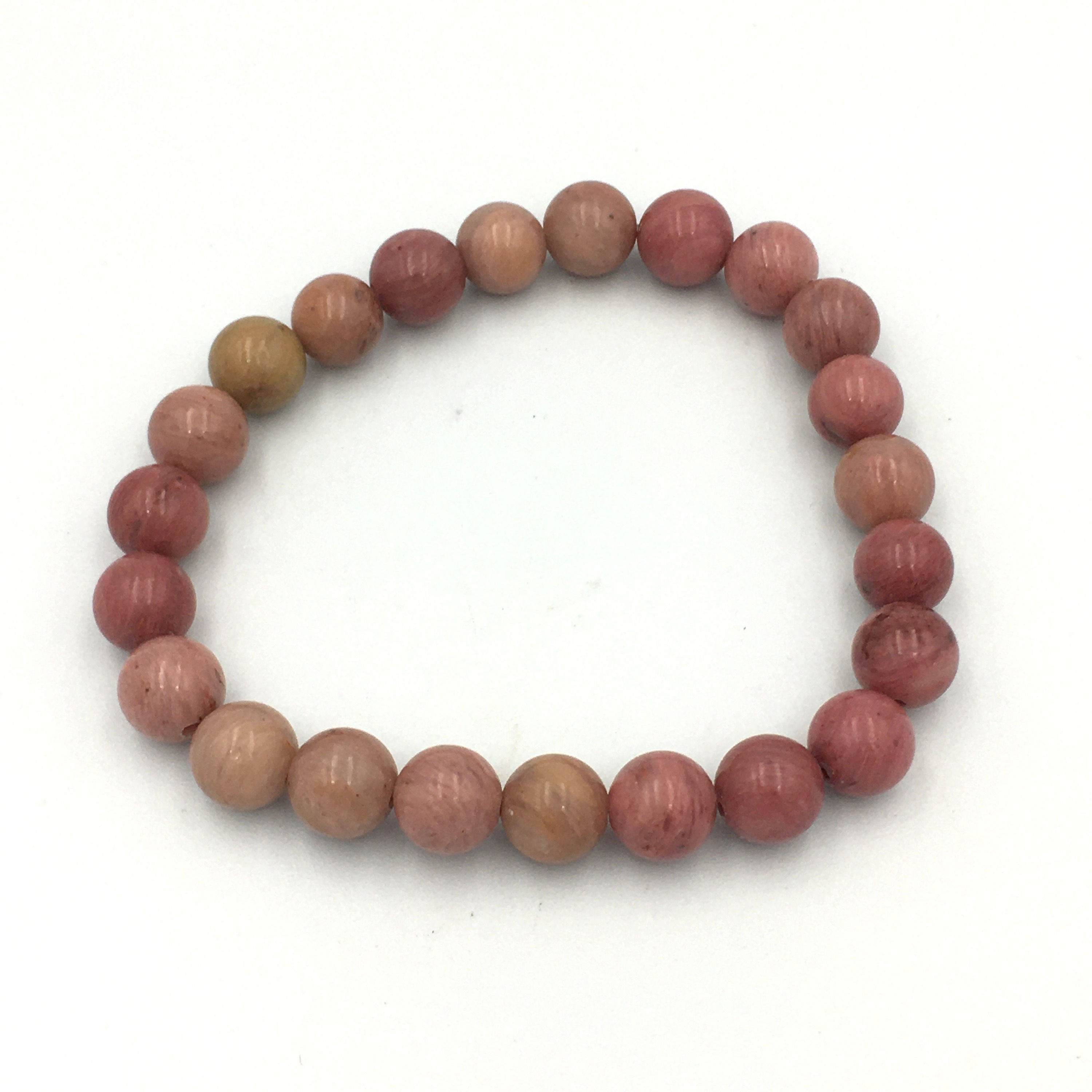 Rhodochrosite 8 mm Bead Bracelet