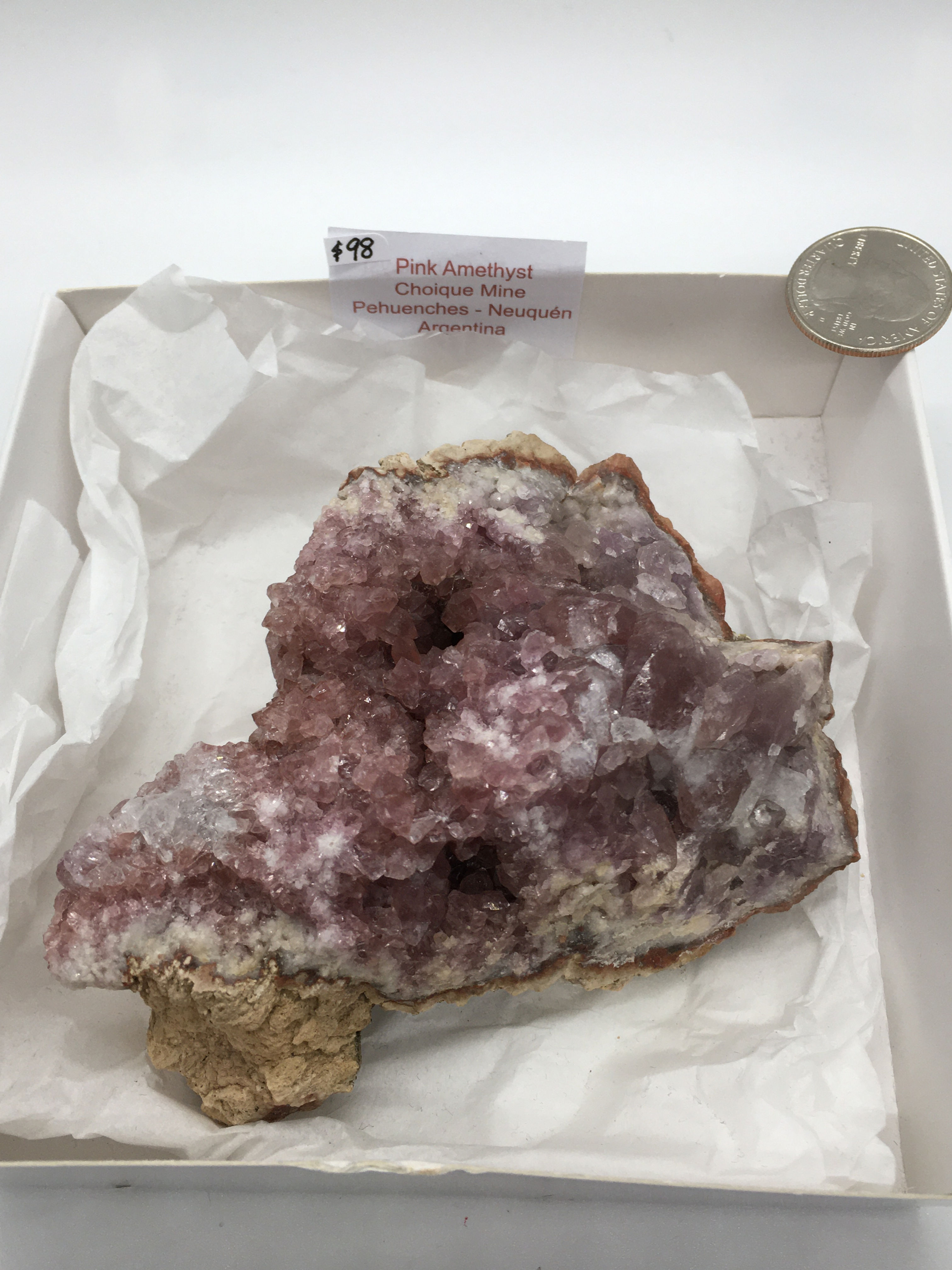 Pink Amethyst Cluster