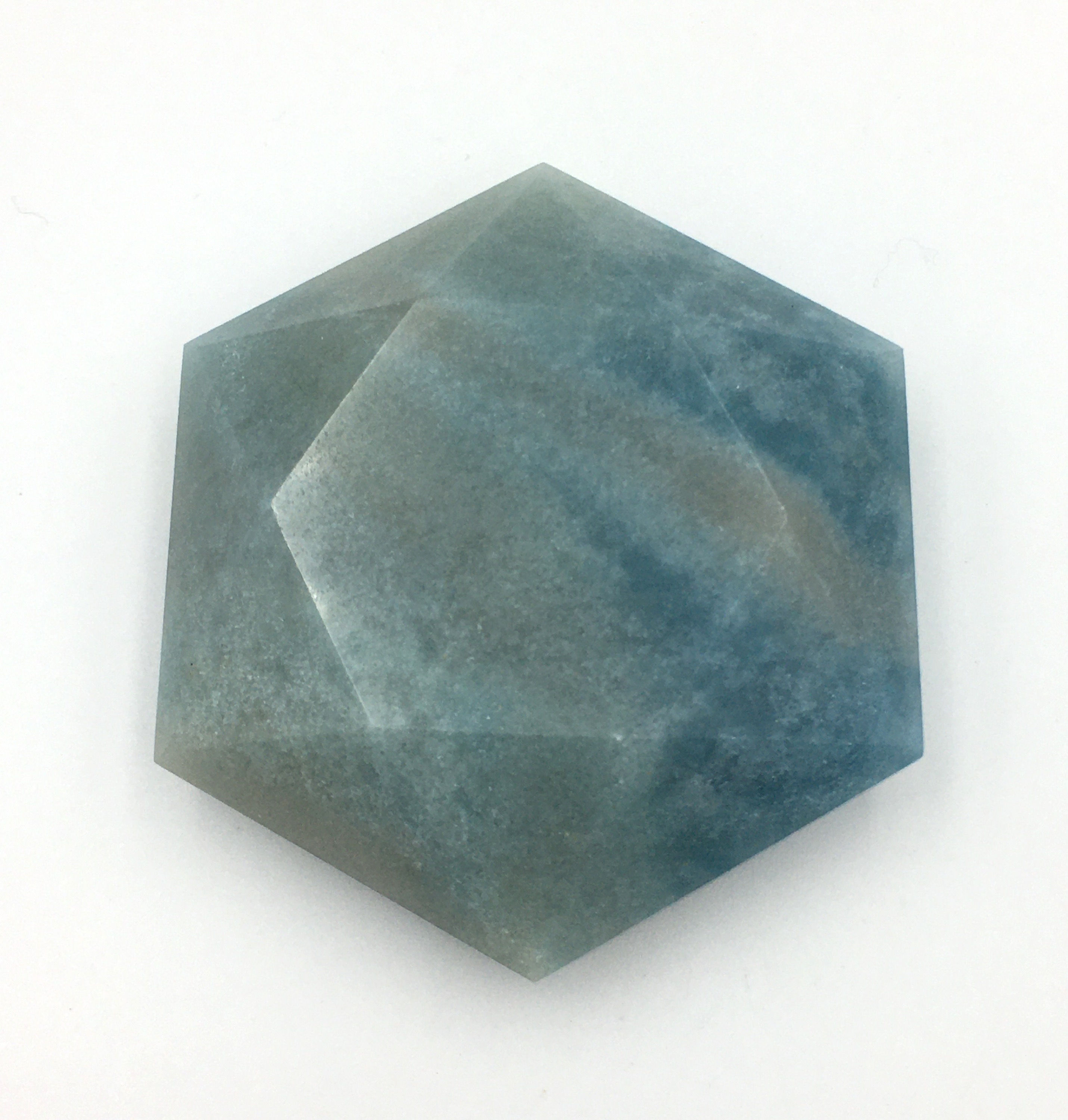 Trolleite Faceted Hexagon Shape