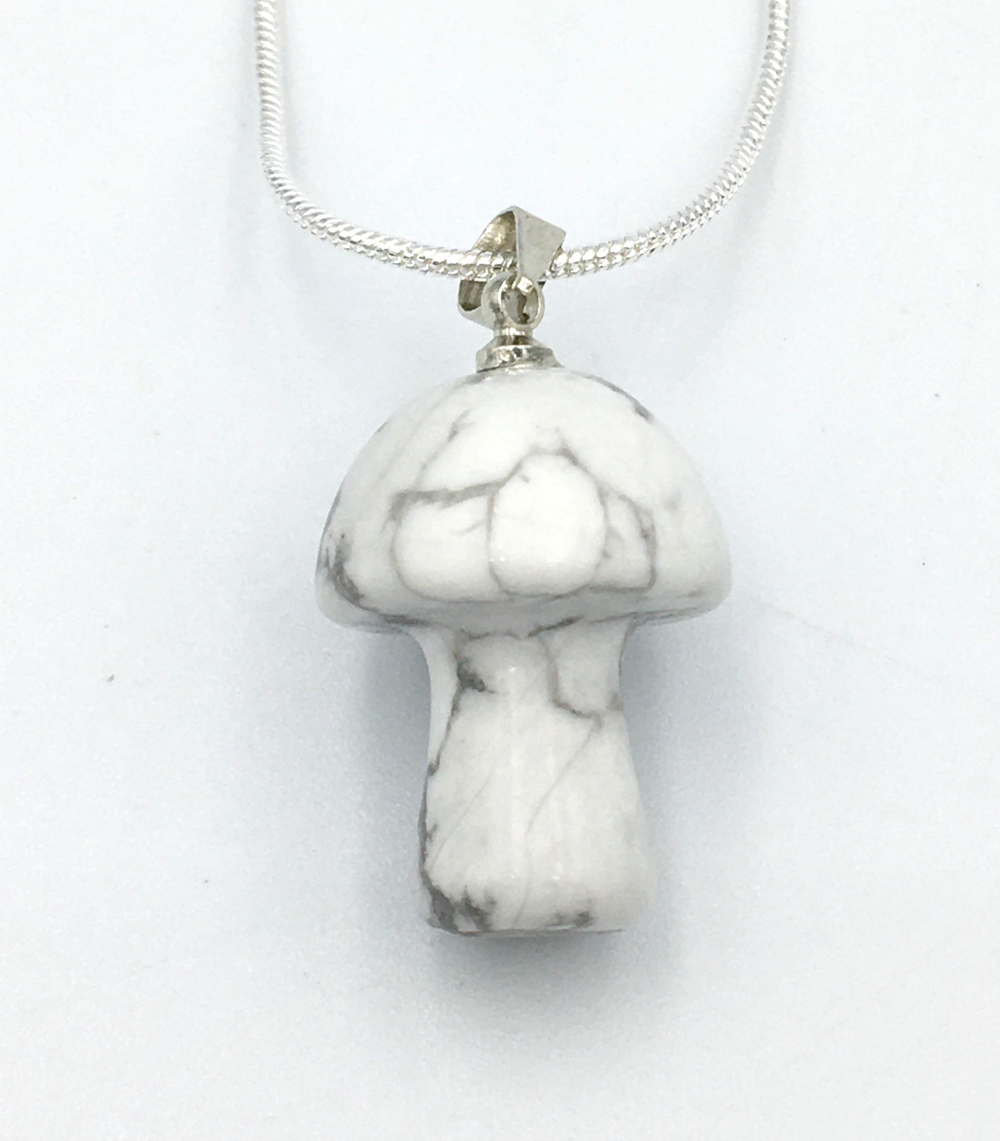 Howlite Mushroom Necklace