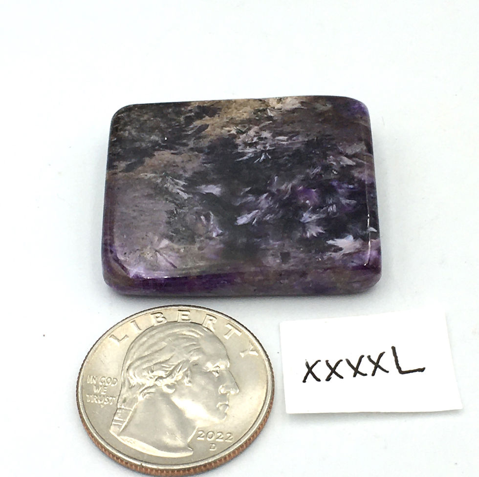 Thumbnail: Charoite Flat Smooth Stone / Slice