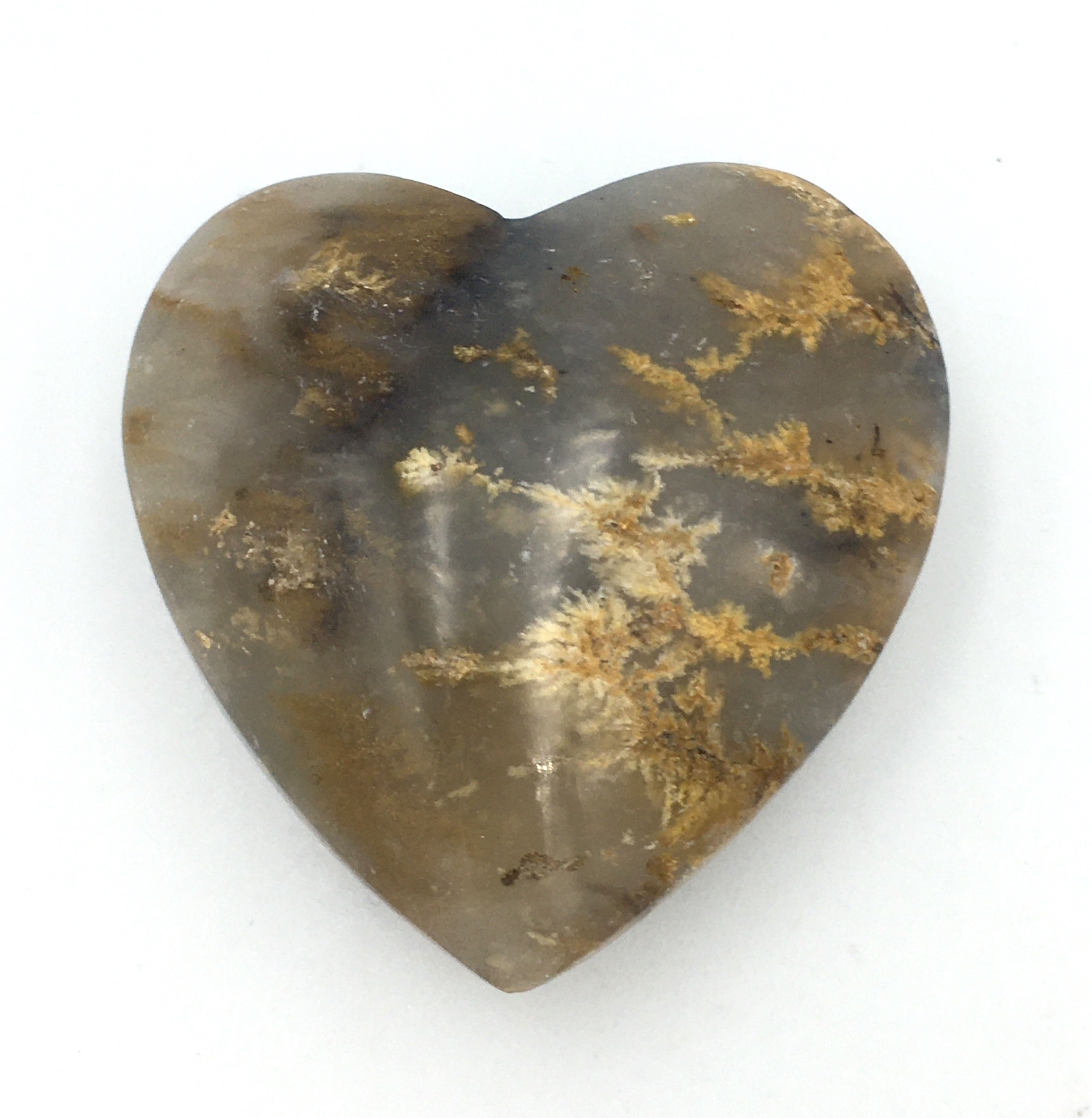 Dendritic Opal Heart