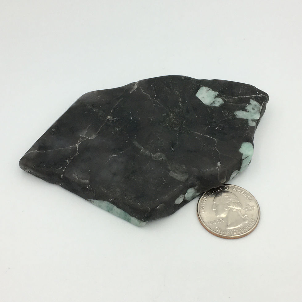 Thumbnail: Emerald Semi Polished Flat Stone