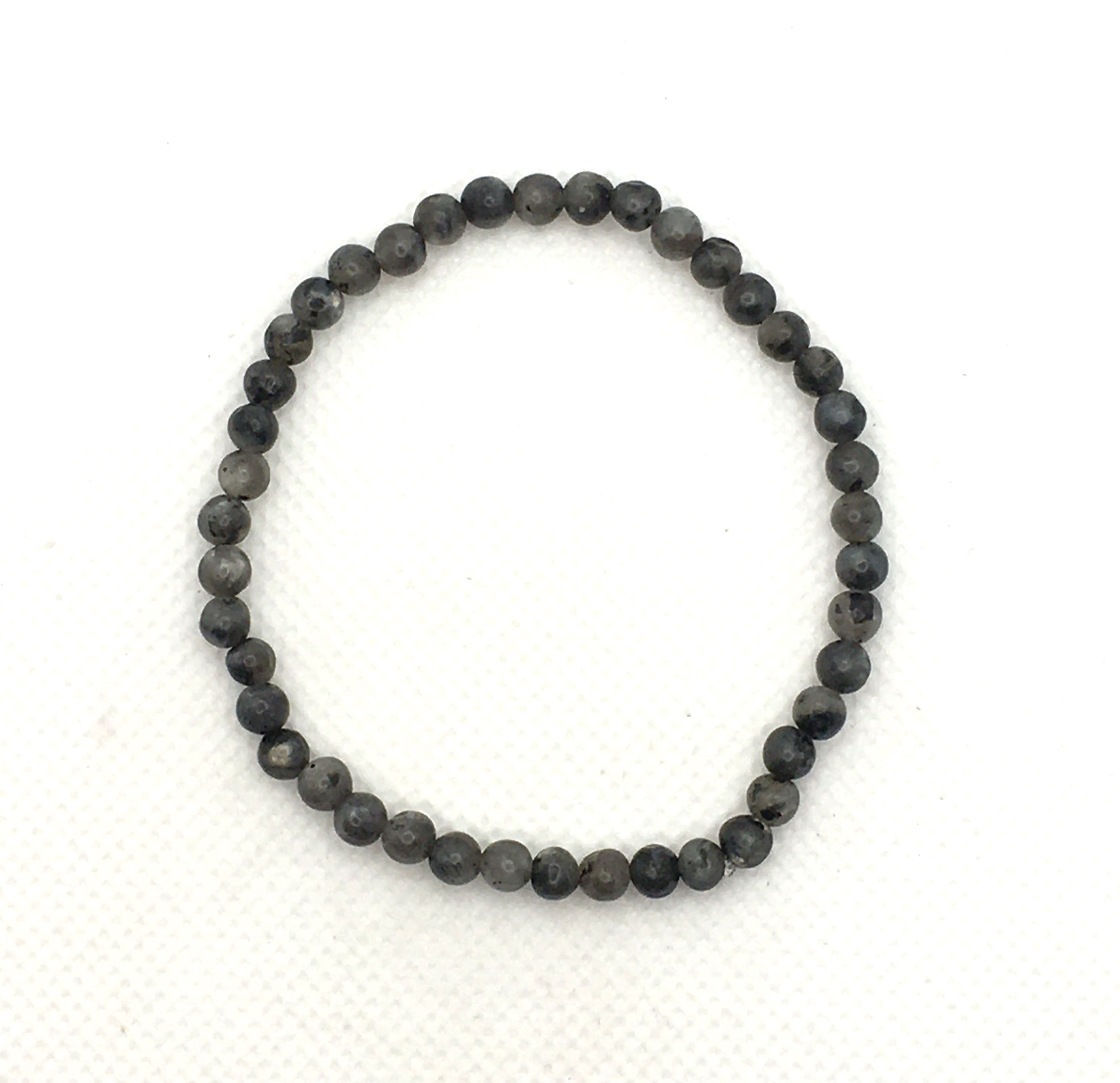 Larvikite Bracelet with 4 mm Beads