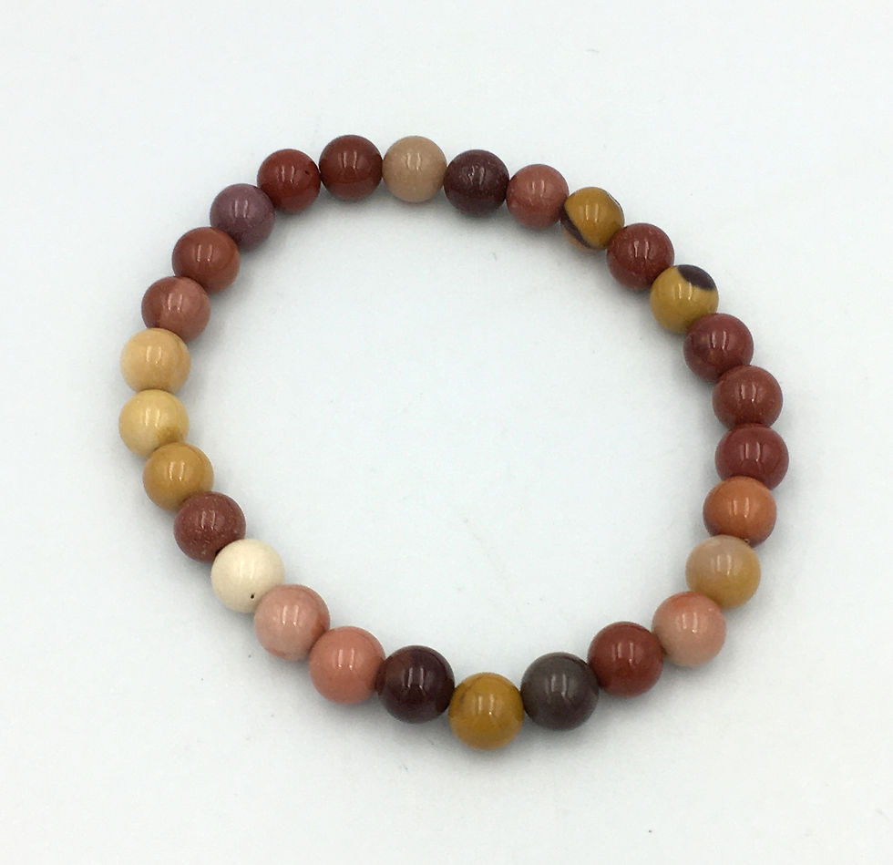 Mookaite Jasper 6 mm Bead Bracelet
