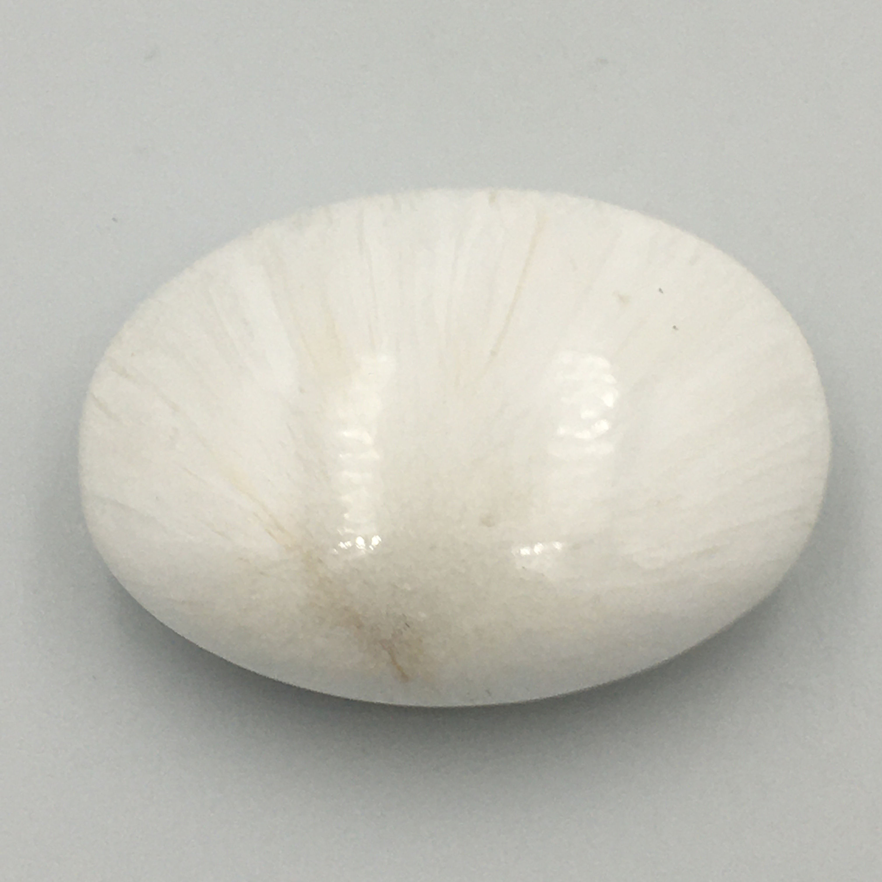 Scolecite Palm Stone