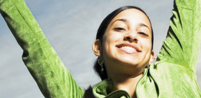 Anxiety-Anonymous woman victory healing