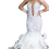 Thumbnail: Whites beaded, ostrich feather Prom Dress 