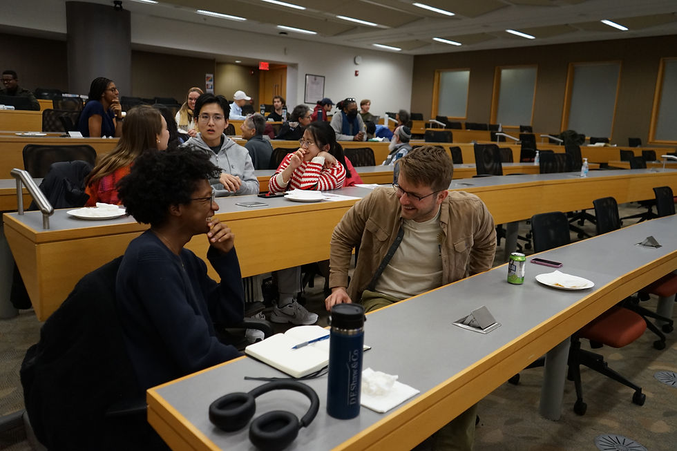 Students share and discuss their journeys with art and science.