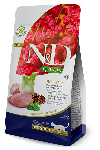 Farmina N&D Digestion Quinoa y Cordero - Gato Adulto