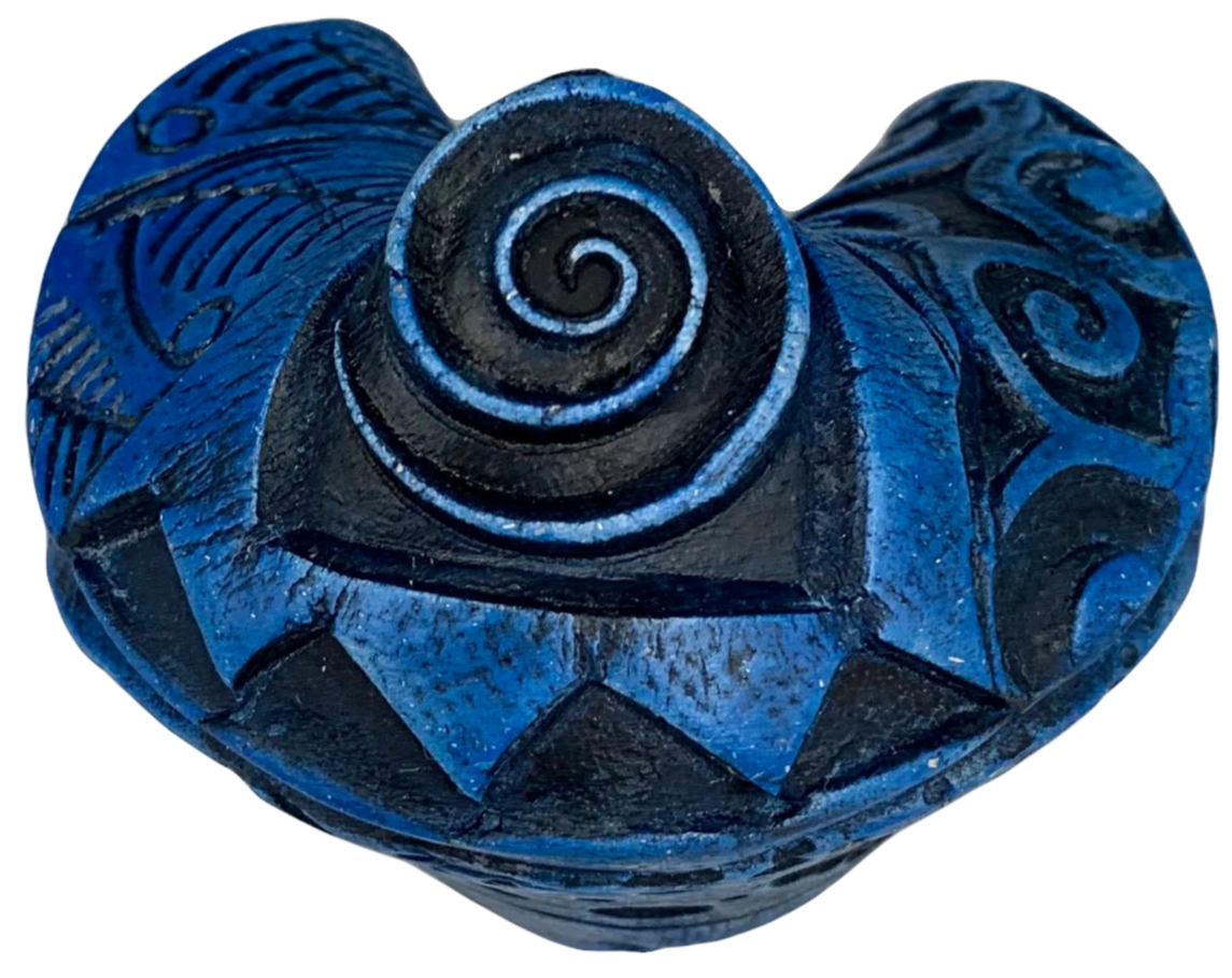 Dark Blue Patterned Fortune Cookie