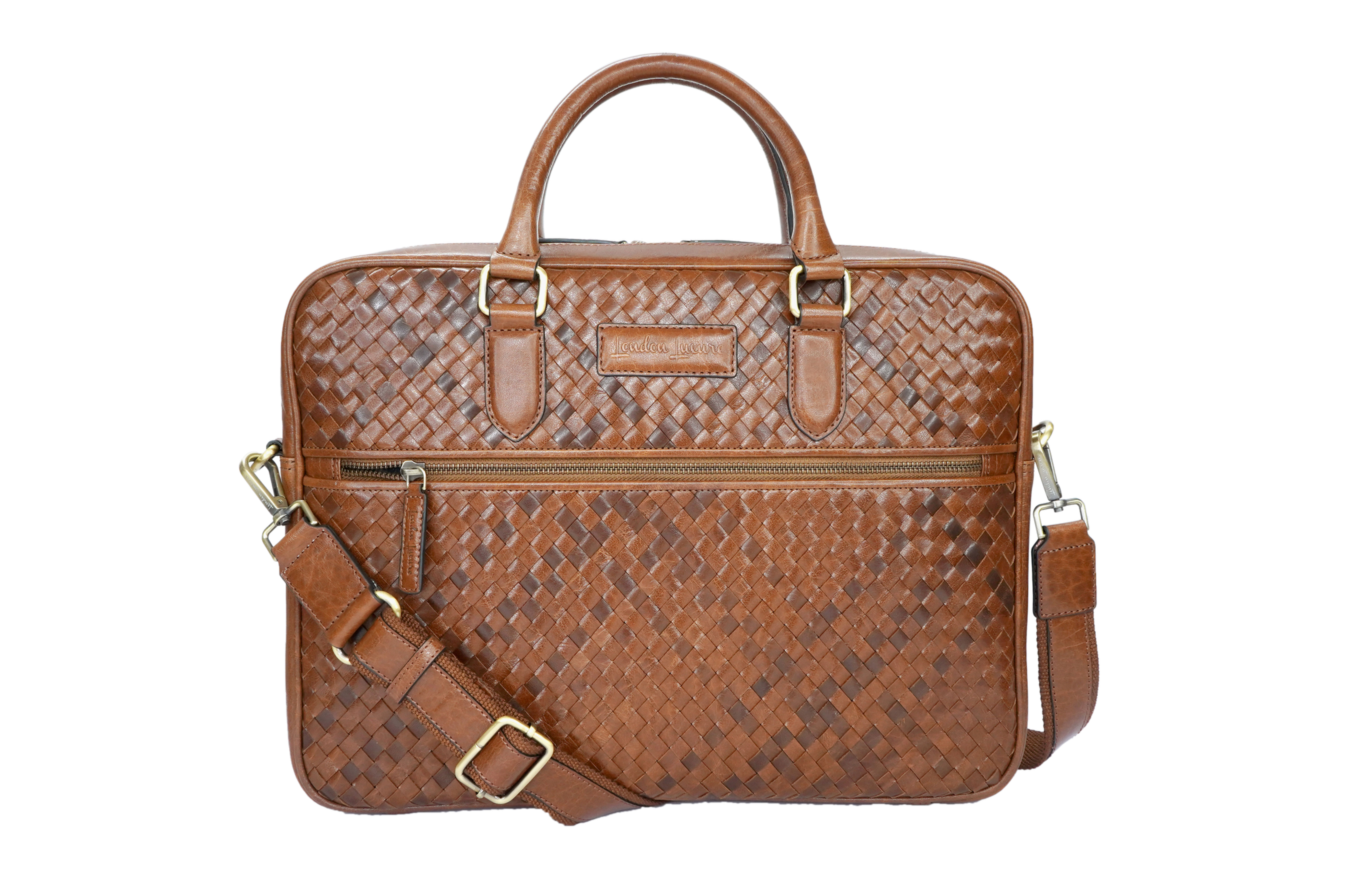 Men  Designer Compact Leather Laptop Bag