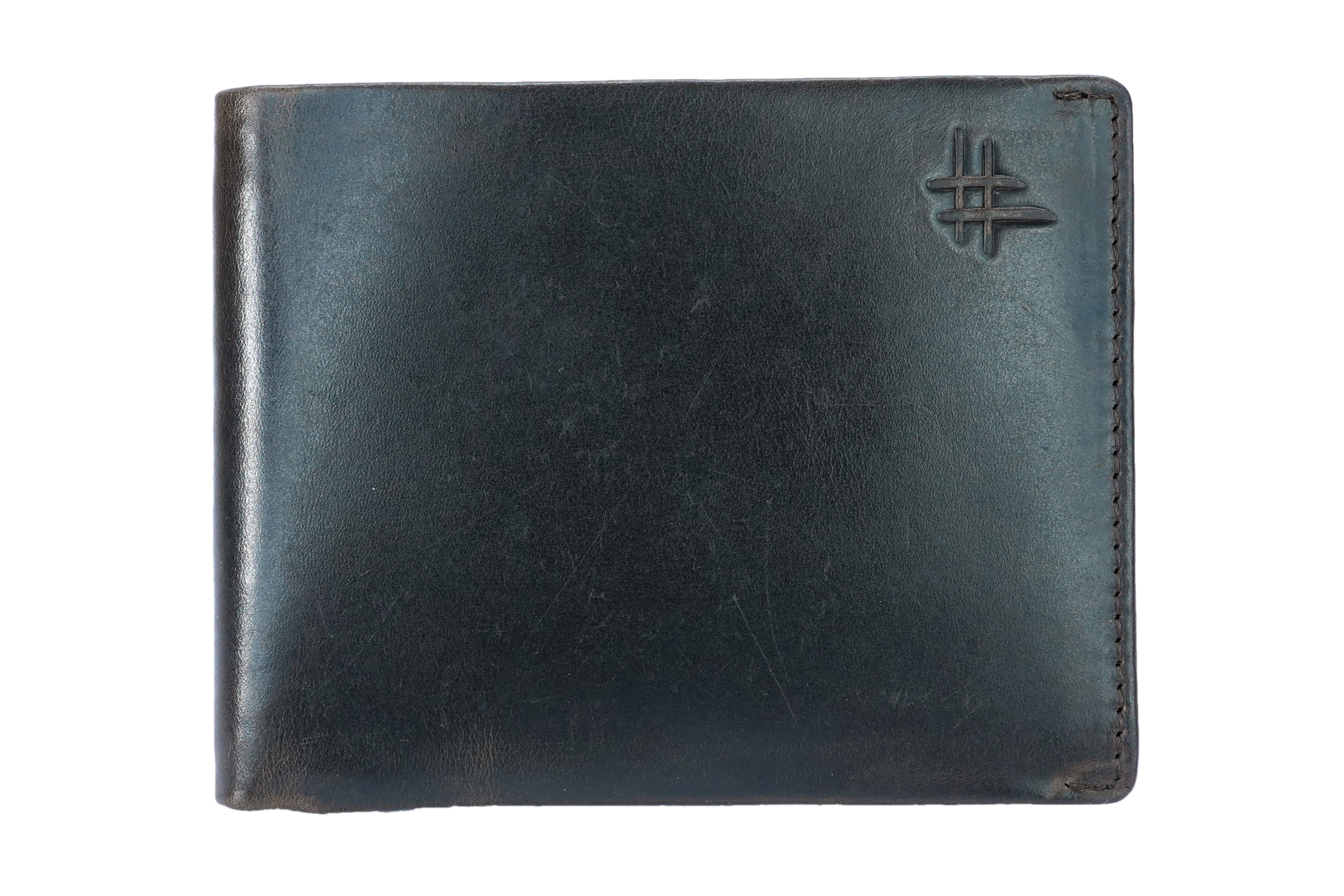 4 Card 1 Coin Billfold Leather Wallet