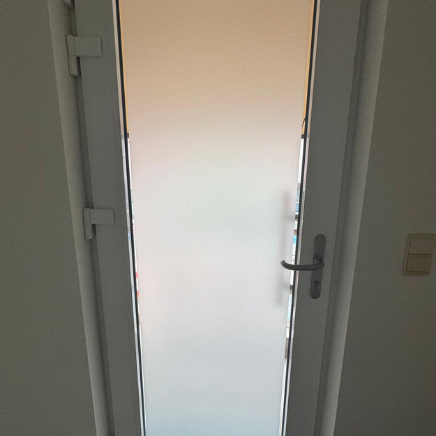 Zandstraalfolie voordeur glas