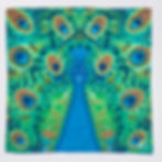 Peacock Tie-Dye Bandana
