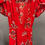 Thumbnail: Red Floral Wrap Dress
